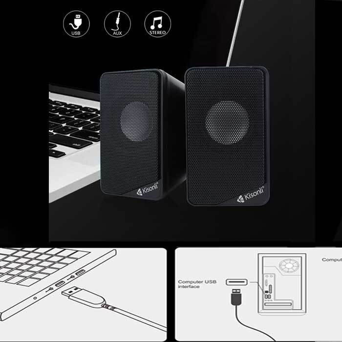 KISONLI KS-03 USB MULTIMEDIA SPEAKER price in BD | TechlandBD
